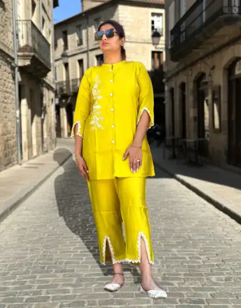 Bright yellow CO-ORD SET