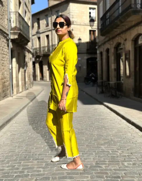 Bright yellow CO-ORD SET