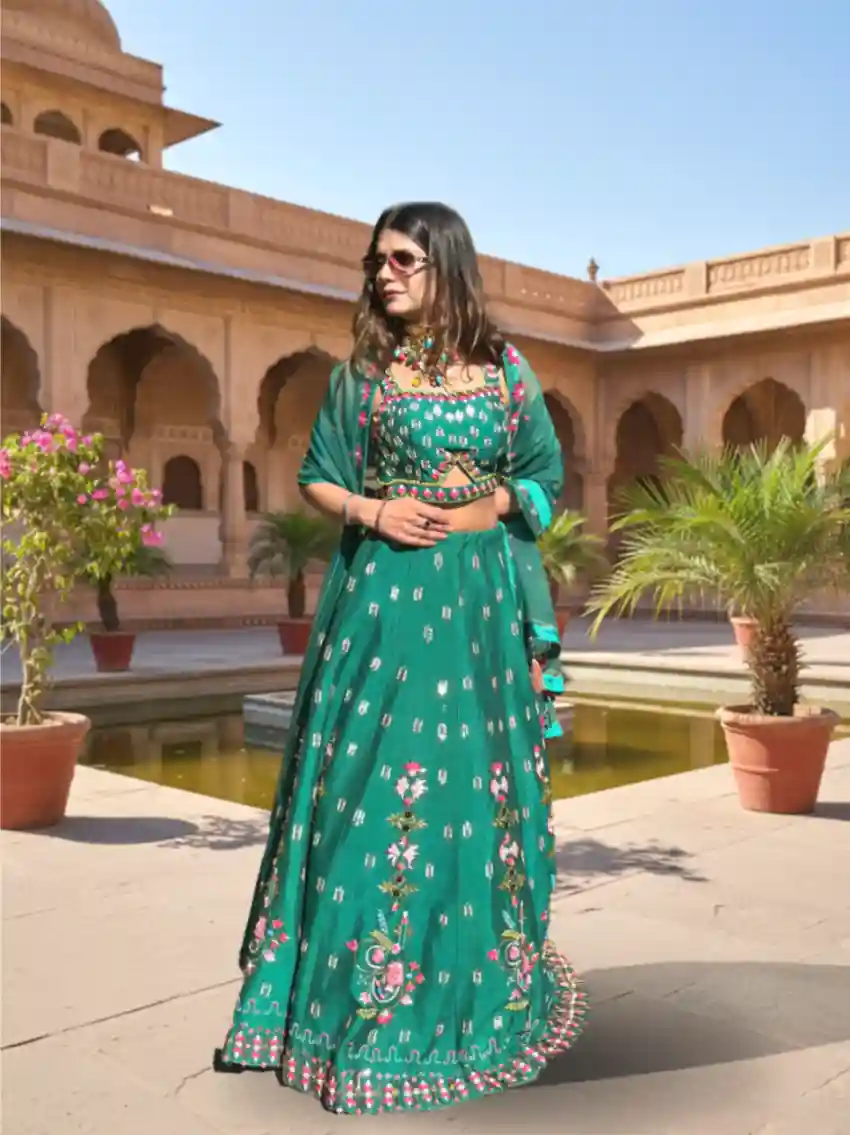 Green Lehenga