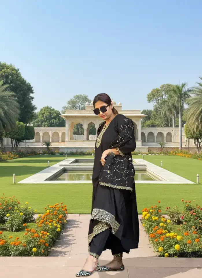 Black Anarkali suit