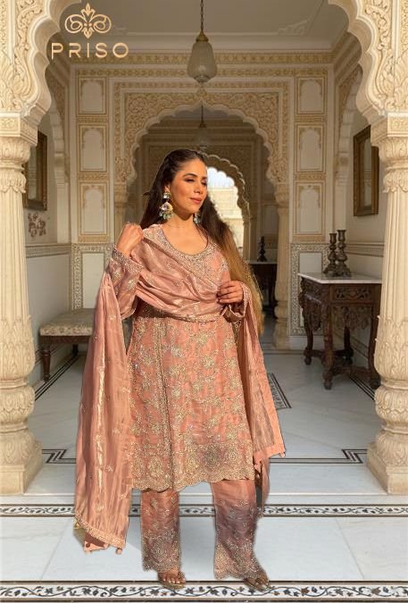 Pakistani heavy embroidered suit