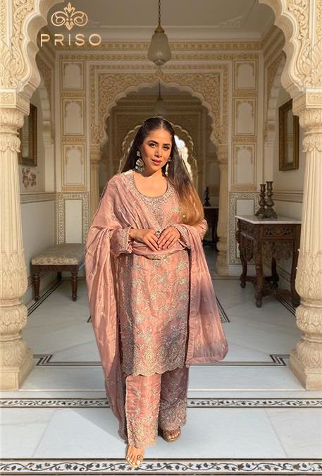 Pakistani heavy embroidered suit