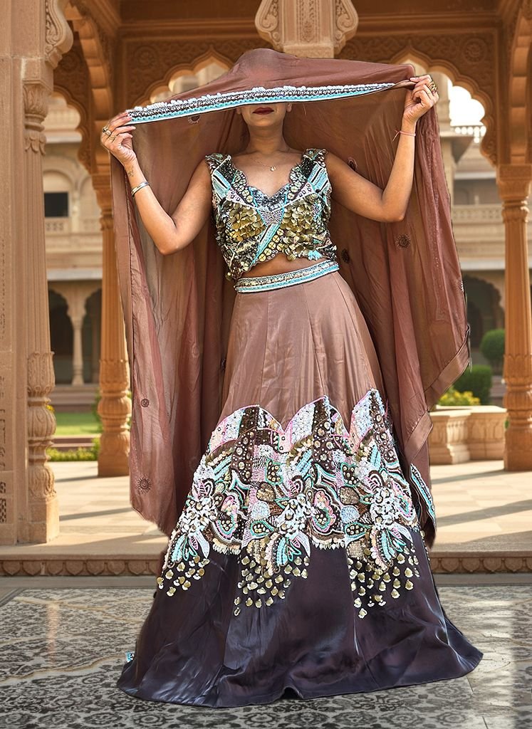 Brown Lehenga