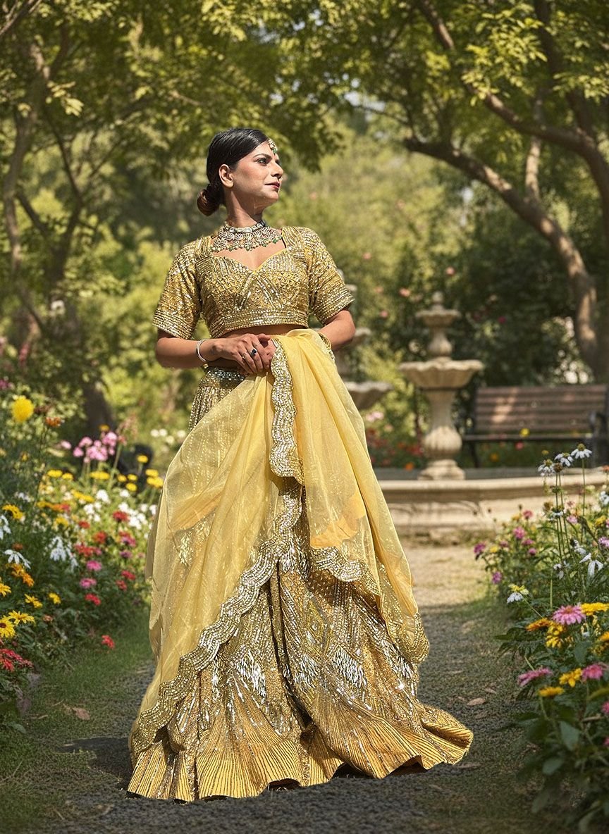 Golden Lehenga