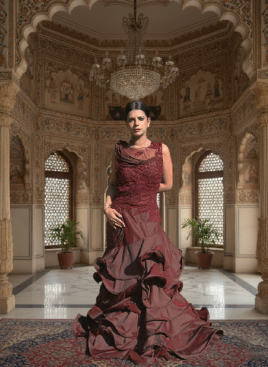 Regal Wine gown