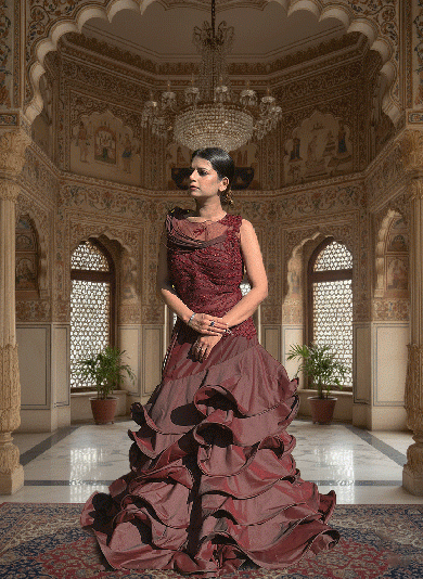 Regal Wine gown