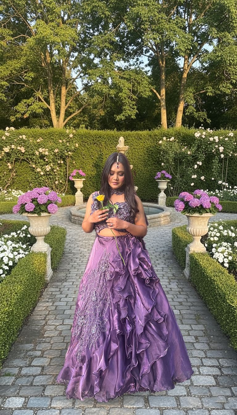 Mauve Lehenga
