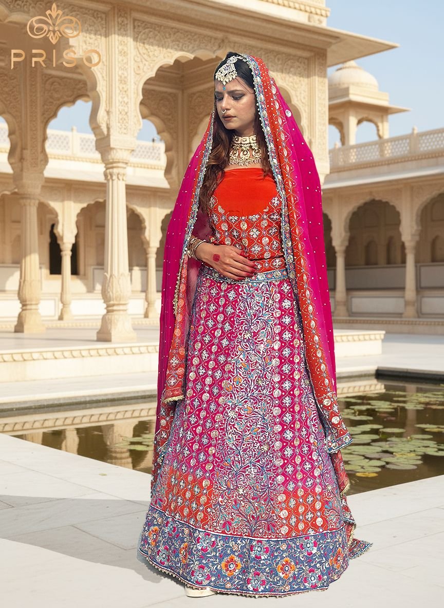 Multicolour lehenga
