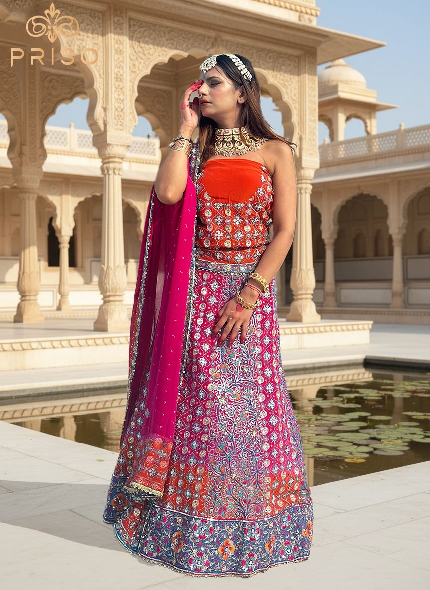 Multicolour lehenga