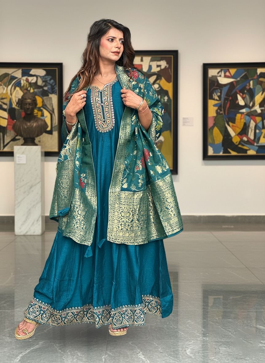 Blue Anarkali Suit
