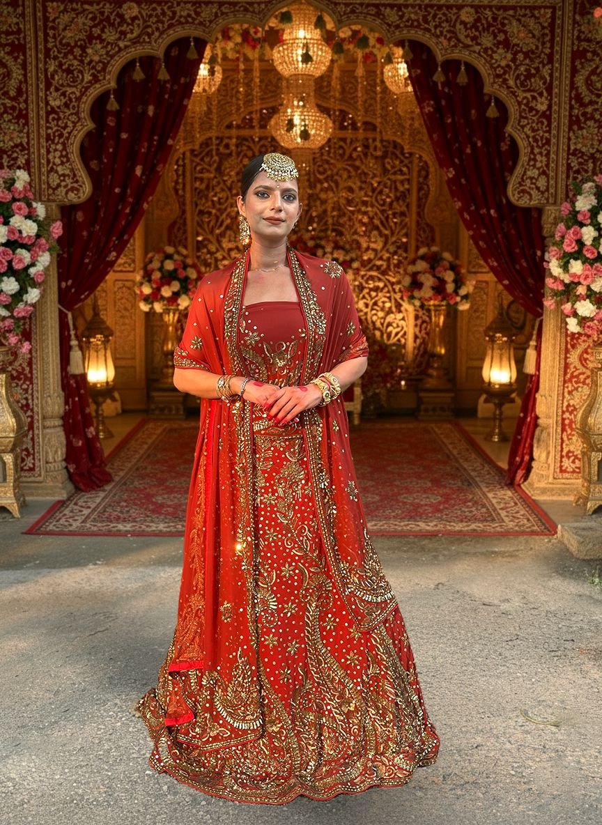 Royal Bridal Red Lehenga